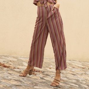 The Jetset Diaries Young Hearts Striped Pants XS
